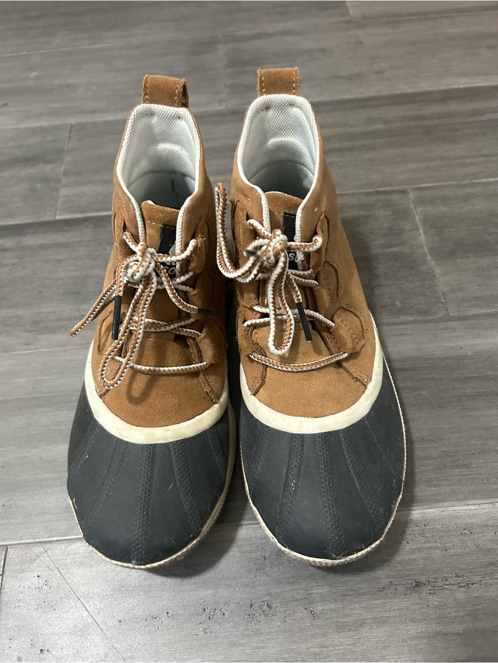 Sorel Women’s Black & Tan Waterproof Duck Boots